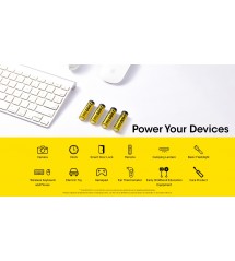 NITECORE BATTERIE RICARICABILI DA 2400mAh USB-C  CONF. 4 (NC-NH2400)